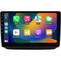 Happiq Autoradio avec Bluetooth et CarPlay pour Skoda Fabia II (2007-2014) – Compatible avec Apple et Android – Stéréo – Système de navigation – QLED 1280×720