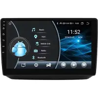 Happiq Autoradio avec Bluetooth et CarPlay pour Skoda Fabia II (2007-2014) – compatible avec Apple et Android – système stéréo avec système de navigation – 6 Go de RAM, 128 Go d'espace de stockage