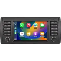 Happiq Autoradio avec Bluetooth et CarPlay pour BMW X5 E53/E39/M5 (1996-2003) – Compatible avec Apple et Android – Système stéréo avec navigation – Système de navigation – 2 Go de RAM, 32 Go de mémoire