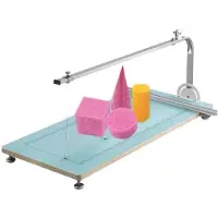 Happyment Découpeuse de polystyrène rond - Découpeuse de mousse - Hot Wire Foam Cutter - Avec fil chauffant - Pour les moules en polystyrène et le modélisme - Bleu