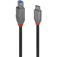 Lindy Câble USB 3.2 Type C vers B de 3m, 5Gbit/s, gamme Anthra