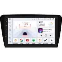Happiq Autoradio avec Bluetooth et CarPlay pour SKODA Octavia 3 A7 (2013-2018) – Compatible avec Apple et Android – Système stéréo – Système de navigation – 4 Go de RAM, 32 Go de mémoire interne