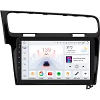 Happiq Autoradio avec Bluetooth et CarPlay pour VW Golf 7 (2013-2017), compatible avec Apple et Android, chaîne stéréo, système de navigation, 8 Go de RAM, 128 Go d'espace de stockage
