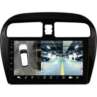 Happiq Autoradio avec Bluetooth et CarPlay pour Mitsubishi Mirage, Spacestar et Dodge Attitude (2012-2018) – Compatible avec Apple et Android – Système stéréo avec système de navigation