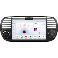 Happiq Autoradio avec Bluetooth et CarPlay pour Fiat 500 (2007-2015) – Compatible avec Apple et Android – Système stéréo avec système de navigation – Mémoire 8 Go/128 Go – Écran 7 pouces
