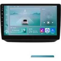 Happiq Autoradio avec Bluetooth et CarPlay pour Skoda Fabia II (2007-2014) – Compatible avec Apple et Android – Système stéréo – Système de navigation – 1 Go de RAM, 32 Go de mémoire interne