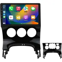 Happiq Autoradio avec Bluetooth et CarPlay pour Peugeot 3008 (2009-2015) – Compatible avec Apple et Android – Système stéréo – Système de navigation – 2 Go de RAM, 64 Go de mémoire interne