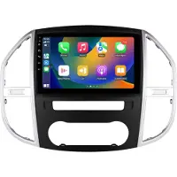 Happiq Autoradio avec Bluetooth et CarPlay pour Mercedes-Benz Vito W447 (2014-2021) – Compatible avec Apple et Android – Système stéréo avec système de navigation – 2 Go de RAM, 32 Go de mémoire interne