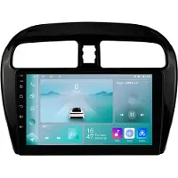 Happiq Autoradio avec Bluetooth et CarPlay pour Mitsubishi Mirage/Space Star (2012-2018) – Compatible avec Apple et Android – Système stéréo – Système de navigation – 1 Go de RAM, 32 Go de mémoire