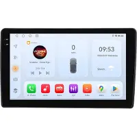 Happiq Autoradio avec Bluetooth et CarPlay pour Ford Fiesta (1995-2001), compatible avec Apple et Android, chaîne stéréo, système de navigation, 4 Go de RAM, 32 Go de mémoire