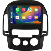 Happiq Autoradio avec Bluetooth et CarPlay pour Hyundai i30Bij MT (2006-2011) – Compatible avec Apple et Android – Système stéréo avec système de navigation – 2 Go de RAM, 32 Go de mémoire