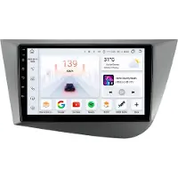 Happiq Autoradio avec Bluetooth et CarPlay pour Seat Leon 2 Mk2 (2005-2012) – compatible avec Apple et Android – système stéréo avec système de navigation – 6 Go de RAM, 64 Go de mémoire