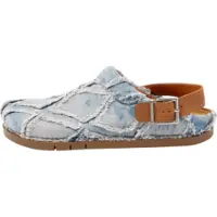 Art unisex. 12024S1H7003_0MU Sabots 2024S Kassel bleu (38), Tissu, Plat, Aucun, Casuel