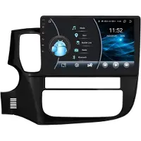 Happiq Autoradio avec Bluetooth et CarPlay pour Mitsubishi Outlander 3 (2012-2018) – Compatible avec Apple et Android – Stéréo – Système de navigation – 2 Go/32 Go