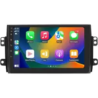Happiq Autoradio avec Bluetooth et CarPlay pour Suzuki SX4 (2006-2013) & Fiat Sedici (2005-2014) – Compatible avec Apple et Android – Stéréo – Système de navigation – 2 Go/32 Go