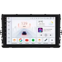 Happiq Autoradio Bluetooth CarPlay Android Auto VW MQB Polo Plus T-Cross T-Roc – Système de navigation Android double DIN – 4 Go de RAM, 32 Go de mémoire