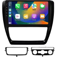 Happiq Autoradio avec Bluetooth et CarPlay pour Volkswagen VW Jetta 6 (2011-2018) – Compatible avec Apple et Android – Système stéréo – Système de navigation – 2 Go de RAM, 32 Go de mémoire interne