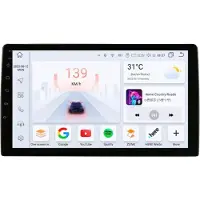 Happiq Autoradio avec Bluetooth et CarPlay pour FIAT 500 (2007-2014), compatible avec Apple et Android, chaîne stéréo, système de navigation, 6 Go de RAM, 64 Go de mémoire interne, écran 9 pouces