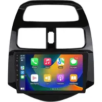 Happiq Autoradio avec Bluetooth et CarPlay pour Chevrolet Spark/Beat/Matiz (2010-2014) – compatible avec Apple et Android – système stéréo avec système de navigation – 2 Go de RAM, 32 Go de mémoire