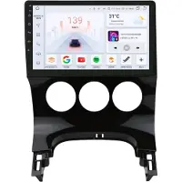 Happiq Autoradio avec Bluetooth et CarPlay pour Peugeot 3008 (2009-2015) – Compatible avec Apple et Android – Système stéréo – Système de navigation – 4 Go de RAM, 32 Go de mémoire interne
