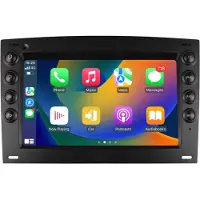 Happiq Autoradio avec Bluetooth et CarPlay pour Renault Megane 2 (2002-2009) – Compatible avec Apple et Android – Système stéréo avec système de navigation – 2 Go de RAM, 32 Go de mémoire interne