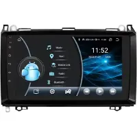 Happiq Autoradio avec Bluetooth – CarPlay – Pour Mercedes Benz B200 / Sprinter W906 / Viano / Vito W639 – Compatible avec Apple et Android – Stéréo – Système de navigation pour voiture