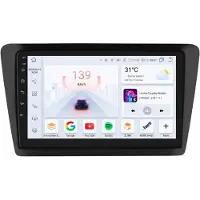 Happiq Autoradio avec Bluetooth et CarPlay pour Skoda Snelle (2013-2019), compatible avec Apple et Android, chaîne stéréo, système de navigation, 4 Go de RAM, 32 Go d'espace de stockage