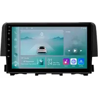 Happiq Autoradio avec Bluetooth et CarPlay pour Honda Civic 10e génération (2016-2018) – Compatible avec Apple et Android – Système stéréo – Système de navigation – 1 Go de RAM, 32 Go de mémoire
