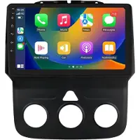 Happiq Autoradio avec Bluetooth et CarPlay pour Dodge Ram 1500/2500 & 3500 (2013-2018) – Compatible avec Apple et Android – Système stéréo – Système de navigation – 2 Go de RAM, 32 Go de mémoire