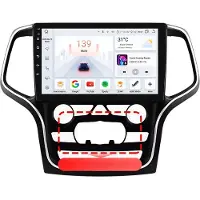 Happiq Autoradio avec Bluetooth et CarPlay pour Jeep Grand Cherokee WK2 (2014-2022) – Compatible avec Apple et Android – Système stéréo – Système de navigation – 4 Go de RAM, 32 Go de mémoire interne