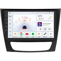 Happiq Autoradio avec Bluetooth et CarPlay pour Mercedes-Benz Classe E W211 E300, E350 et E240 – compatible avec Apple et Android – système stéréo avec système de navigation – 3 Go de RAM, 32 Go de mémoire