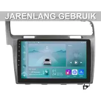 Happiq Autoradio avec Bluetooth et CarPlay pour VW Golf 7 (2013-2017), compatible avec Apple et Android, chaîne stéréo, système de navigation, 1 Go de RAM, 32 Go de mémoire interne