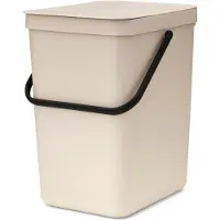 Brabantia Poubelle Sort&Go 25 l, Poubelle, Beige