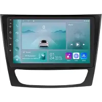 Happiq Autoradio avec Bluetooth et CarPlay pour Mercedes-Benz Classe E W211 E300, E350 et E240 – compatible avec Apple et Android – système stéréo avec système de navigation – 1 Go de RAM, 32 Go de mémoire