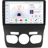 Happiq Autoradio avec Bluetooth et CarPlay pour Citroën C4/C4L (2013-2017) – compatible avec Apple et Android – système stéréo avec système de navigation – 4 Go de RAM, 32 Go d'espace de stockage