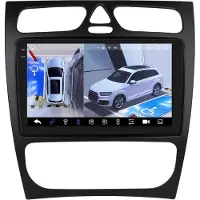 Happiq Autoradio avec Bluetooth et CarPlay pour Mercedes-Benz Classe C/Classe CLK (W203/W209/S203/A209/W168) – Compatible avec Apple et Android – Système stéréo avec système de navigation
