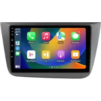 Happiq Autoradio avec Bluetooth et CarPlay pour Seat Altea & Toledo (2004-2015) – compatible avec Apple et Android – système stéréo avec système de navigation – 2 Go de RAM, 64 Go d'espace de stockage