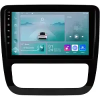 Happiq Autoradio avec Bluetooth et CarPlay pour VW Volkswagen Scirocco (2008-2013) – Compatible avec Apple et Android – Système stéréo – Navigation – Système de navigation