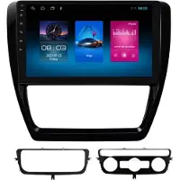 Happiq Autoradio avec Bluetooth et CarPlay pour Volkswagen VW Jetta 6 (2011-2018) – Compatible avec Apple et Android – Système stéréo – Système de navigation – 1 Go de RAM, 16 Go de mémoire