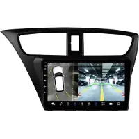 Happiq Autoradio avec Bluetooth et CarPlay pour Honda Civic 9 (2012-2017) – Compatible avec Apple et Android – Système stéréo – Système de navigation