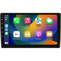 Happiq Autoradio avec Bluetooth, CarPlay, compatible avec Nissan, Hyundai et VW, Apple et Android, chaîne stéréo, navigation, système de navigation, 2 Go de RAM, 32 Go d'espace de stockage