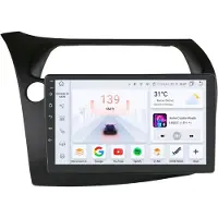 Happiq Autoradio avec Bluetooth et CarPlay pour Honda Civic à hayon (2005-2011) – Compatible avec Apple et Android – Système stéréo – Système de navigation – Mémoire 8 Go/128 Go