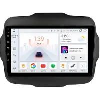 Happiq Autoradio avec Bluetooth et CarPlay pour Jeep Renegade (2016-2020) – Compatible avec Apple et Android – Système stéréo – Système de navigation – Mémoire 8 Go/128 Go