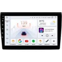 Happiq Autoradio avec Bluetooth et CarPlay pour Fiat Bravo (2007-2012) – Compatible avec Apple et Android – Système stéréo – Système de navigation – 6 Go de RAM, 64 Go d'espace de stockage