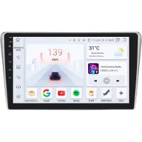 Happiq Autoradio avec Bluetooth et CarPlay pour Toyota Avensis T25 (2002-2008) – Compatible avec Apple et Android – Système stéréo – Système de navigation – 3 Go de RAM, 32 Go de mémoire