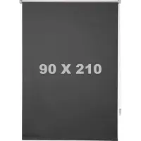 Happyment Store de Luxe - Antraciet - 90x210cm - Occultant, Isolant - Luxaflex - Sans Percer ou avec Percer - Pour Fenêtres, Portes et Murs