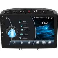 Happiq Autoradio avec Bluetooth et CarPlay pour Peugeot 308/308SW/408 (2012-2020) – Compatible avec Apple et Android – Système stéréo avec système de navigation – 2 Go de RAM, 32 Go de mémoire