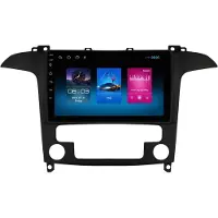 Happiq Autoradio avec Bluetooth et CarPlay pour Ford S-Max (2007-2015) – Compatible avec Apple et Android – Système stéréo – Système de navigation – 1 Go/16 Go