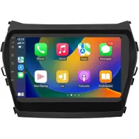 Happiq Autoradio avec Bluetooth et CarPlay pour Hyundai iX45 / Santa Fe (2013-2017) – Compatible avec Apple et Android – Stéréo – Système de navigation – 2 Go/32 Go