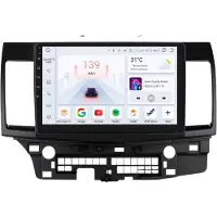 Happiq Autoradio avec Bluetooth et CarPlay pour Mitsubishi Lancer 10 CY (2007-2012) – Compatible avec Apple et Android – Système stéréo – Système de navigation – 4 Go de RAM, 32 Go de mémoire